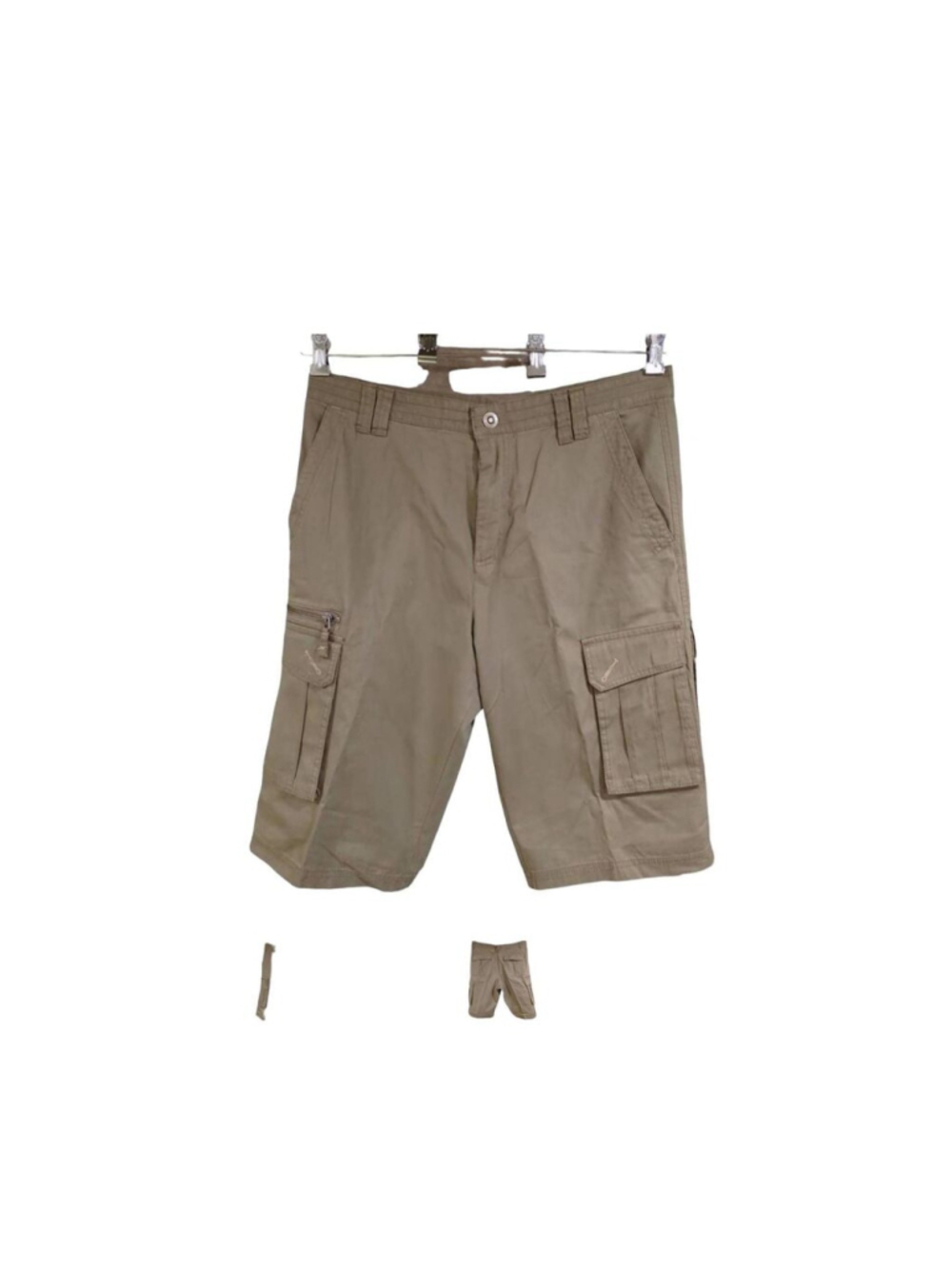 Columbia Men's 34x14 Cargo Shorts Khaki Tan Omni-Shade Sun Protection Outdoor